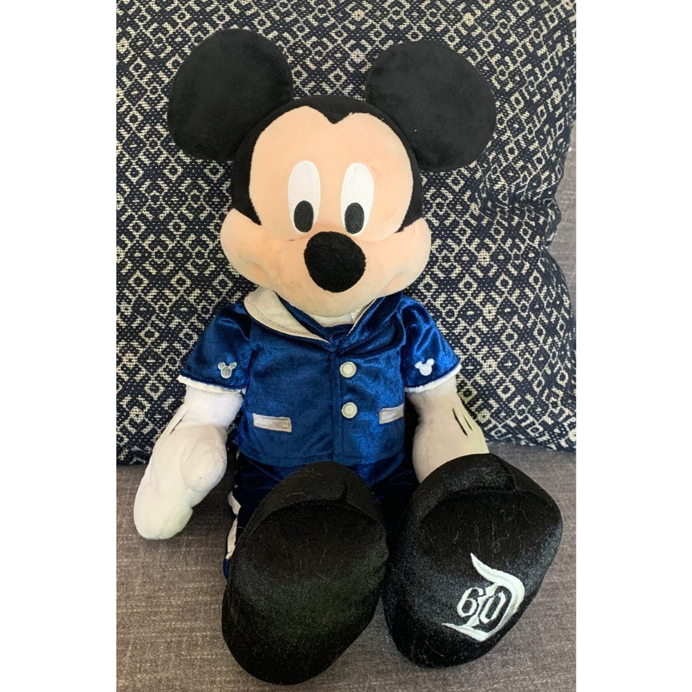 Mickey Mouse Stuffed Animal  Disneyland 60 Anniversariy Diamond Edition‎